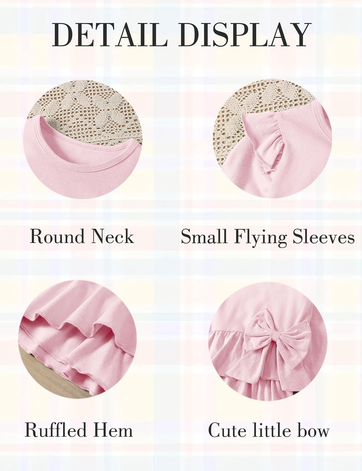 Toddler Girl Clothes Solid Color Ruffle Bowtie Top and Flare Pants Set Girls Fall Winter Outfits for 2-7 Years Pink 6-7 Years image 5 of 6 B0F9TCVV5H