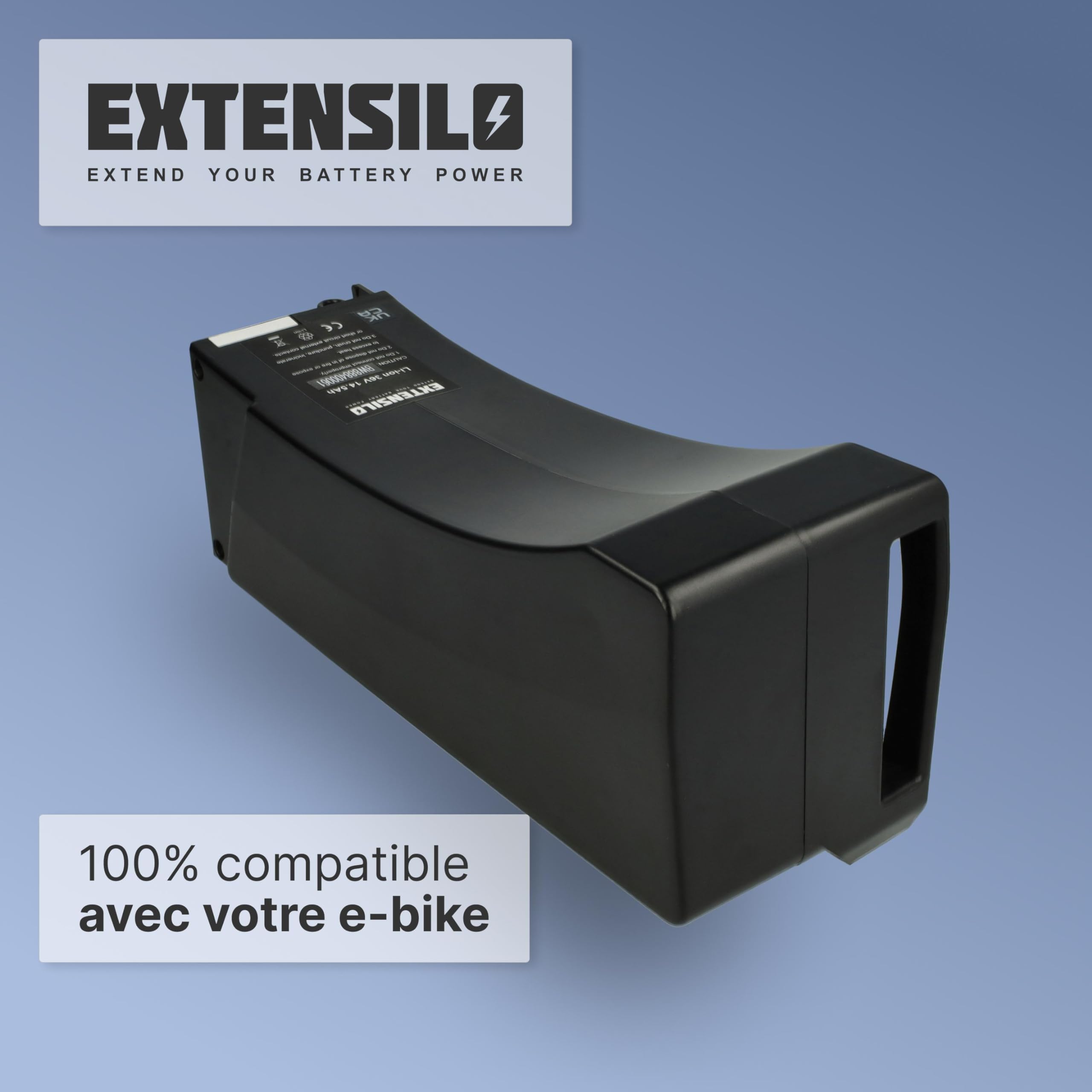 Batterie Compatible avec Kalkhoff Pro Connect i8 HS 8-G Nexus vélo électrique (14,5Ah, 36V, Li-ION) - Noir