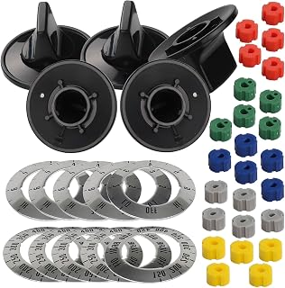 Seentech Upgraded KN002 RKE Universal Electric Range Knob Kit Compatible with Many Range/Oven Brands – Replaces: AP5641247, KN002, 61201,MA-XP6, RK103, TJKN002, TJRK103, TJMA-XP6– Pack of 20