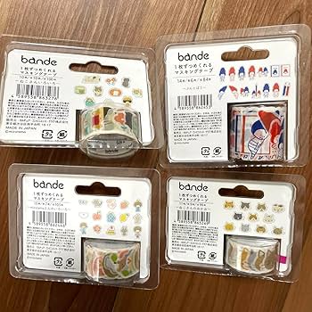 mizutama bande マスキングテープ　2種類×3セット　まとめ売り mizutama bande マスキングテープ 2種類×3セット まとめ売り