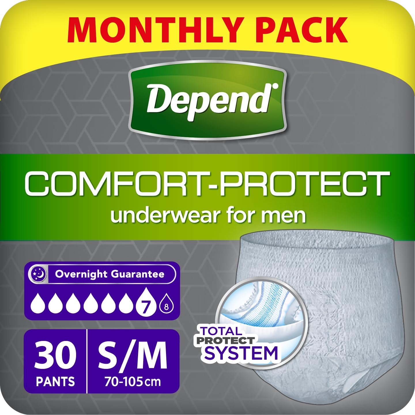 Depend, Pantalones para Hombres, Small/Medium