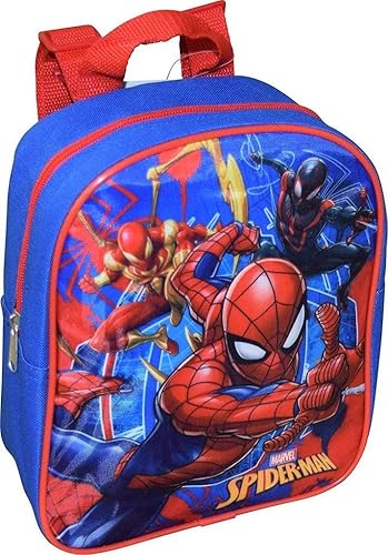 Ruz Spider-Man - Mini mochila de 10 pulgadas, color azul y rojo, Azul-rojo