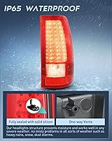 Vista 147 de Nilight Conjunto de faros delanteros Led DRL para Chevy Silverado Avalanche 2003 2004 2005 2006 Chevy Silverado Avalanche 1500 2500 3500/2007