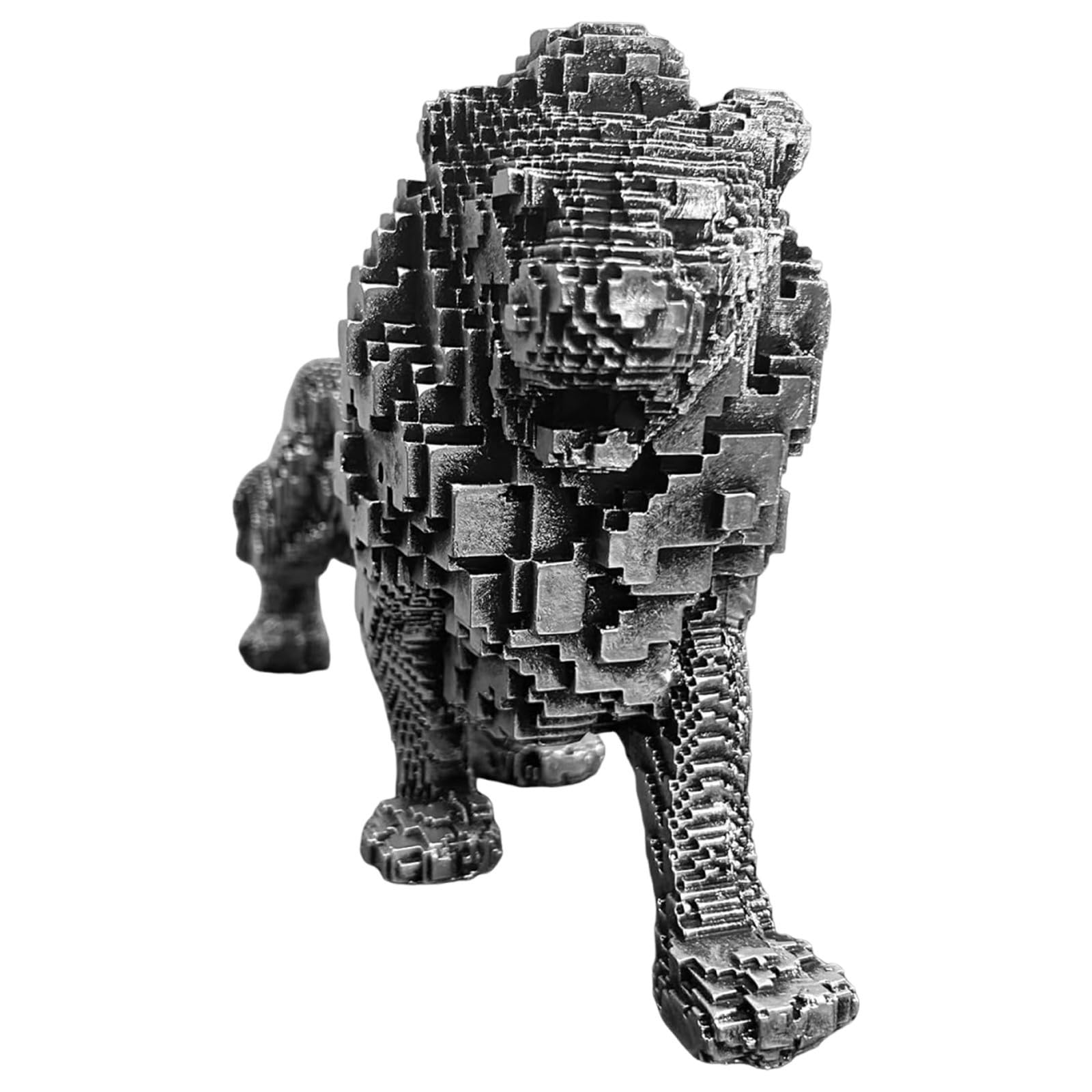 Sculpture lionceau résine design 3D pour une décoration haut de gamme