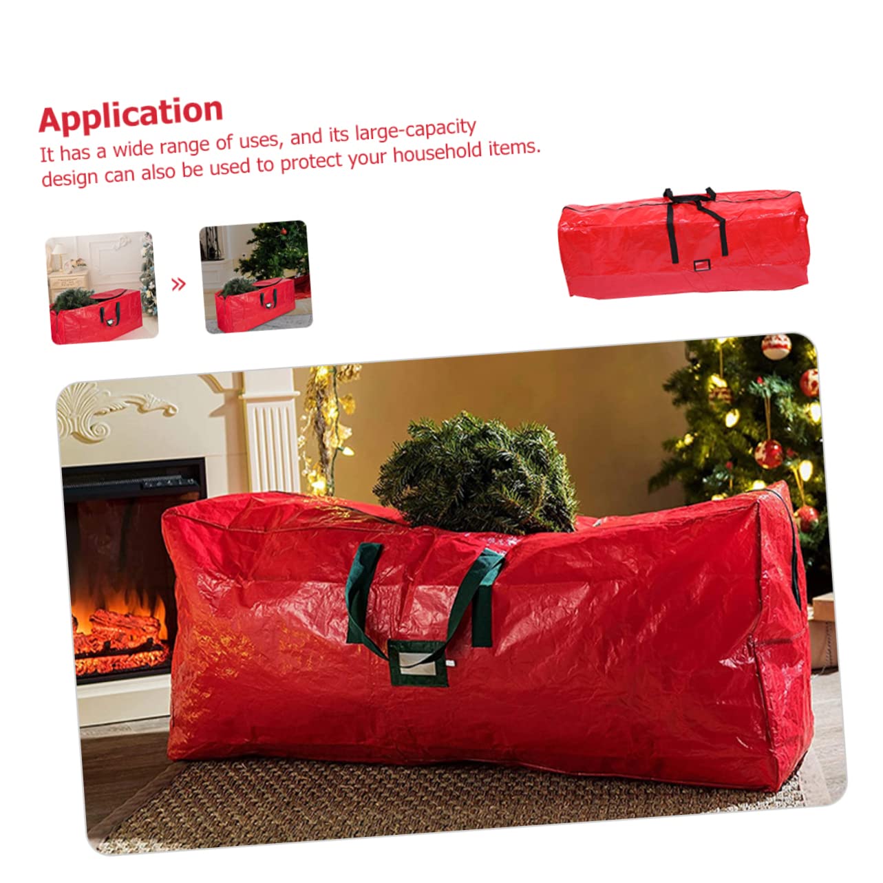 Homoyoyo Bolsa Para Árbol De Navidad De Gran Contenedor Organizador Con Cremallera Para Guardar Árboles De Navidad Bolsa De Obsequio Para Almacenamiento Invierno