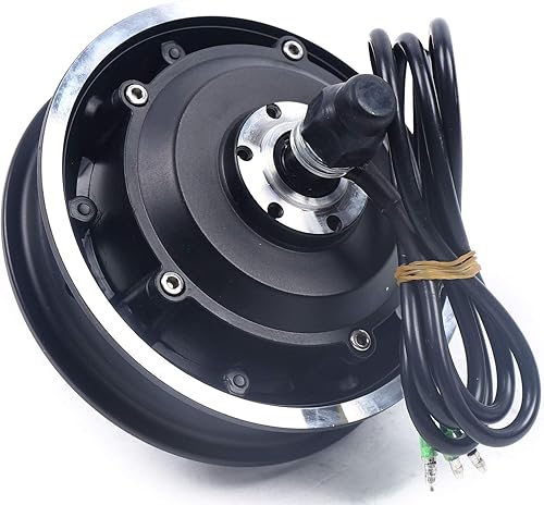 Miniatura 4 de Motor eléctrico del eje de la vespa de 10 pulgadas 1000W, motor sin escobillas de la rueda para la impulsión delanteratrasera de la vespa eléctrica