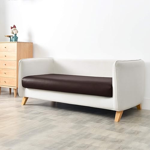 Miniatura 3 de Yates Home Funda de cojín de piel sintética para sofá, funda elástica resistente al agua, para asiento de caravana, sofá biplaza, protector de