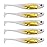 QualyQualy Soft Plastic Swimbait Paddle Tail Shad Lure Soft Bass Shad Bait Minnow Paddle Tail Swim Bait for Bass Trout Walleye Crappie - 2.75in, 3.14in, 3.94in, 5in