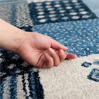 Amazon | サヤンサヤン パッチワーク ギャベ柄 円形 丸 ラグ