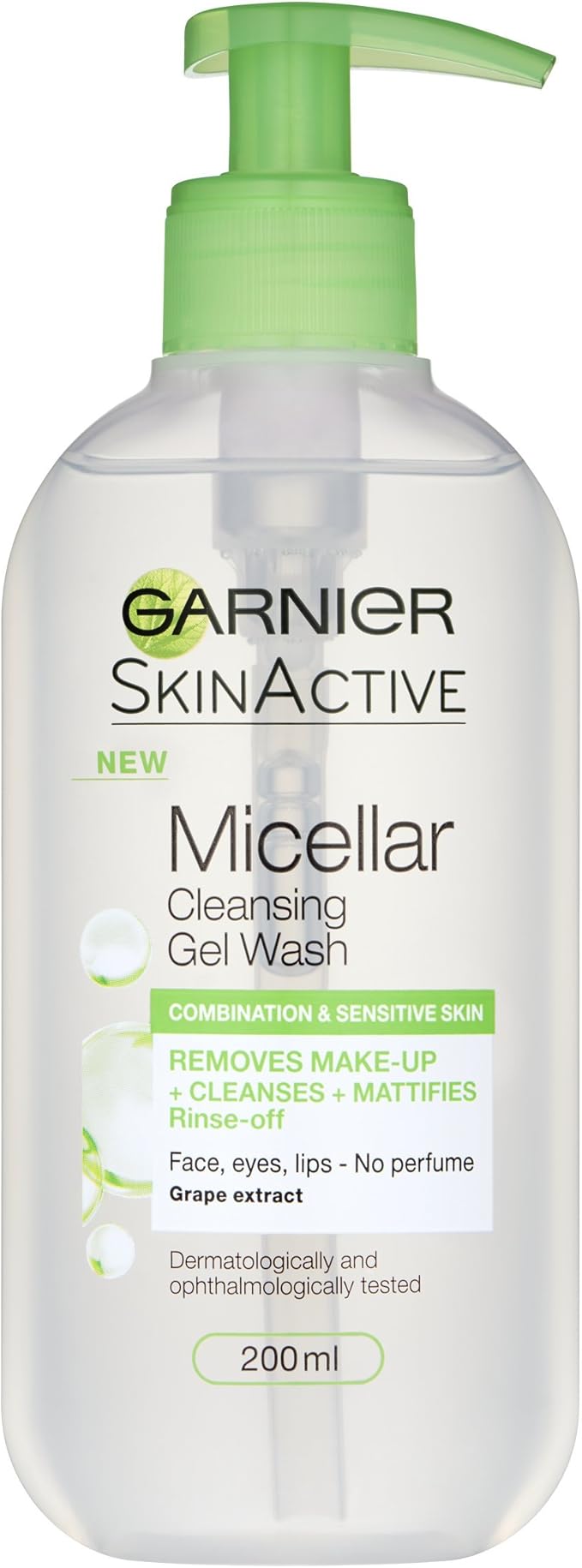 Garnier Micellar Gel Face Wash Combination Skin 200ml 3600542011488