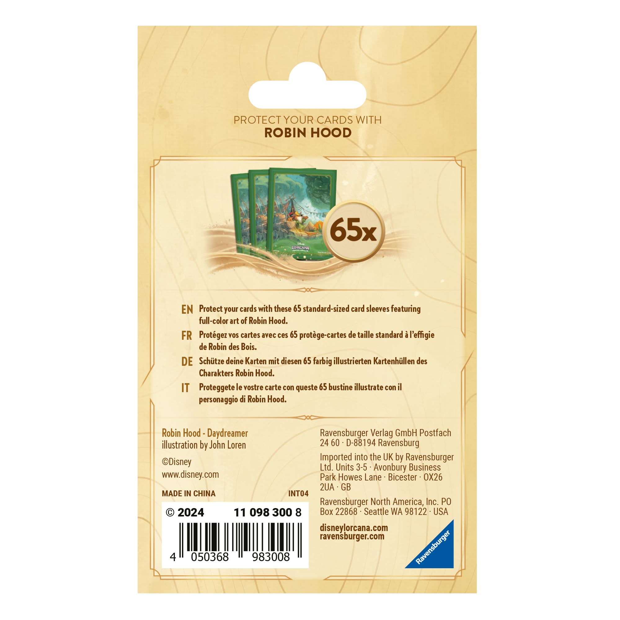 Ravensburger Disney Lorcana Trading Game for Adults and Kids Age 8 Years Up, 65 Scrooge McDuck Card Sleeves - Image 3