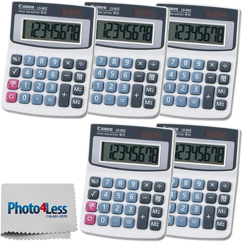 Calculadora básica portátil LS-82Z - Paquete económico (paquete de 5)