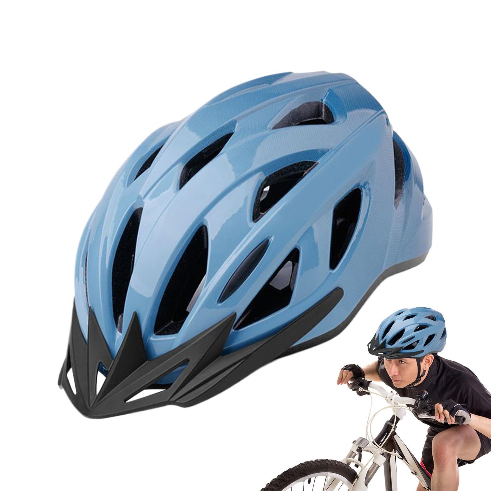 Casco Bici Adulti Per Uomo E Donna, Casco Da Bicicletta Regolabile Traspirante Per Mountain Bike E Strada, Leggero Caschi Da Corsa Per Bici Elettrica Città, Protezione Di Sicurezza