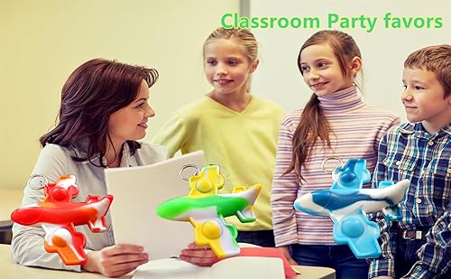 Miniatura 4 de Roaqua Paquete de 30 mini juguetes para ansiedad de avión, para autismo, regalo sensorial de fiesta de cumpleaños, regalo para escuela, aula,