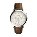Men&apos;s Neutra Quartz Stainless Steel and Leather Chronograph Watch