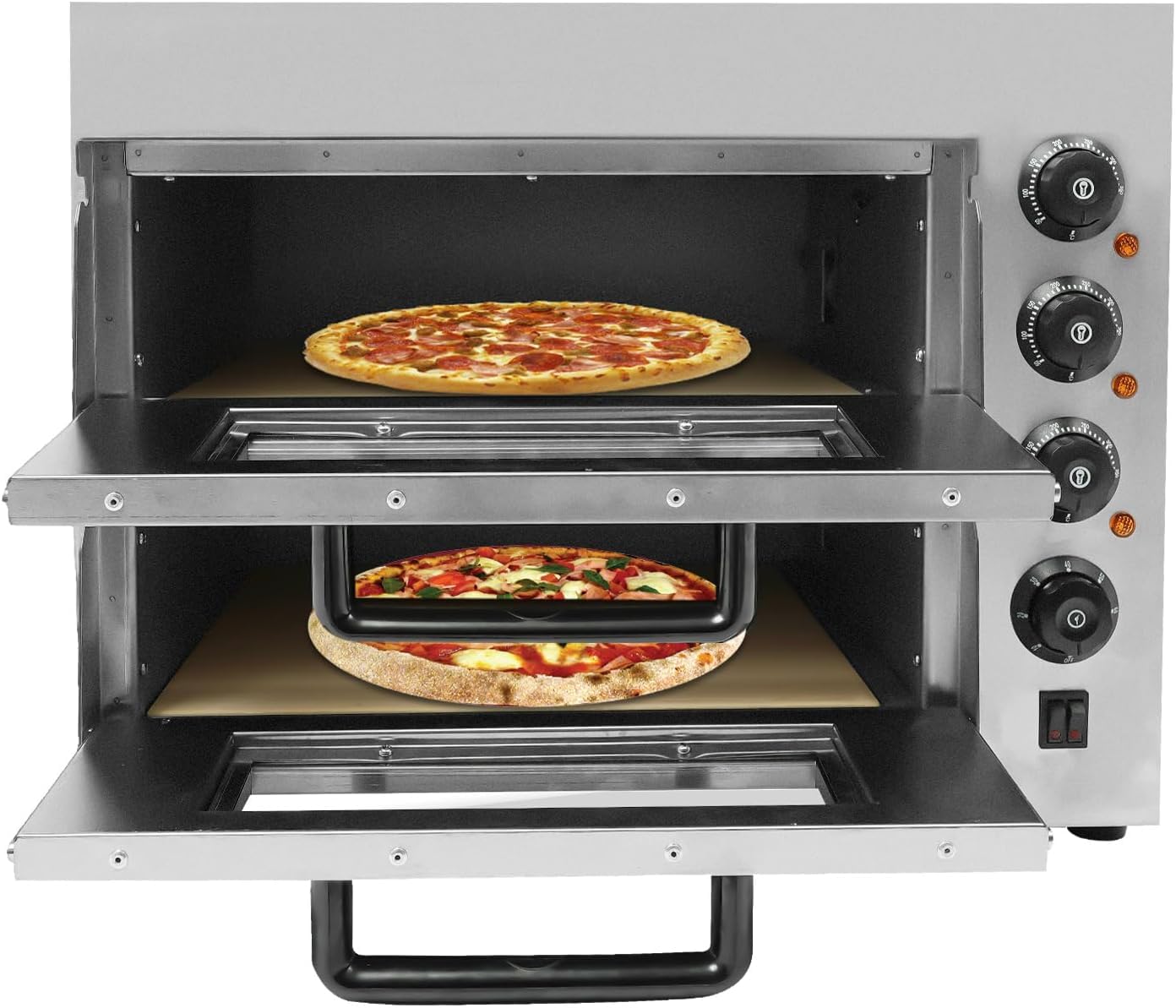 Forno per pizza da interno forno elettrico per pizza piano di lavoro 3000W forno per pizza commerciale per pasticceria carne grigliata pizza italiana