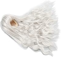 Vista 8 de GLOGLOW Peluca de muñeca de 1/6, suave al tacto, peluca articulada con calor recortable con flequillo para disfraz de muñeca, accesorios