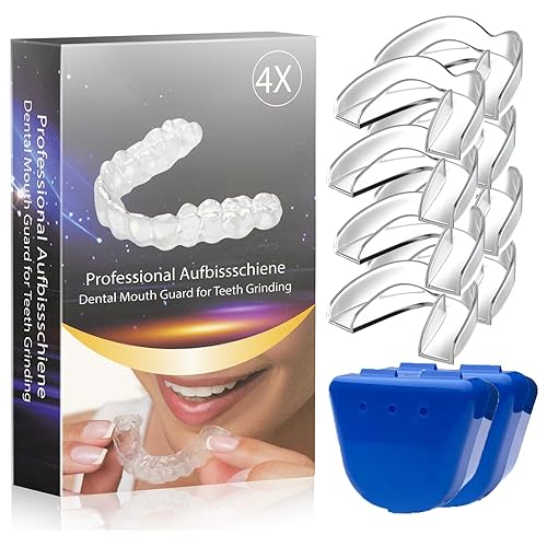 Protector bucal para rechinar los dientes, protector bucal para apretar los dientes por la noche, sin BPA, nuevo protector dental mejorado para la