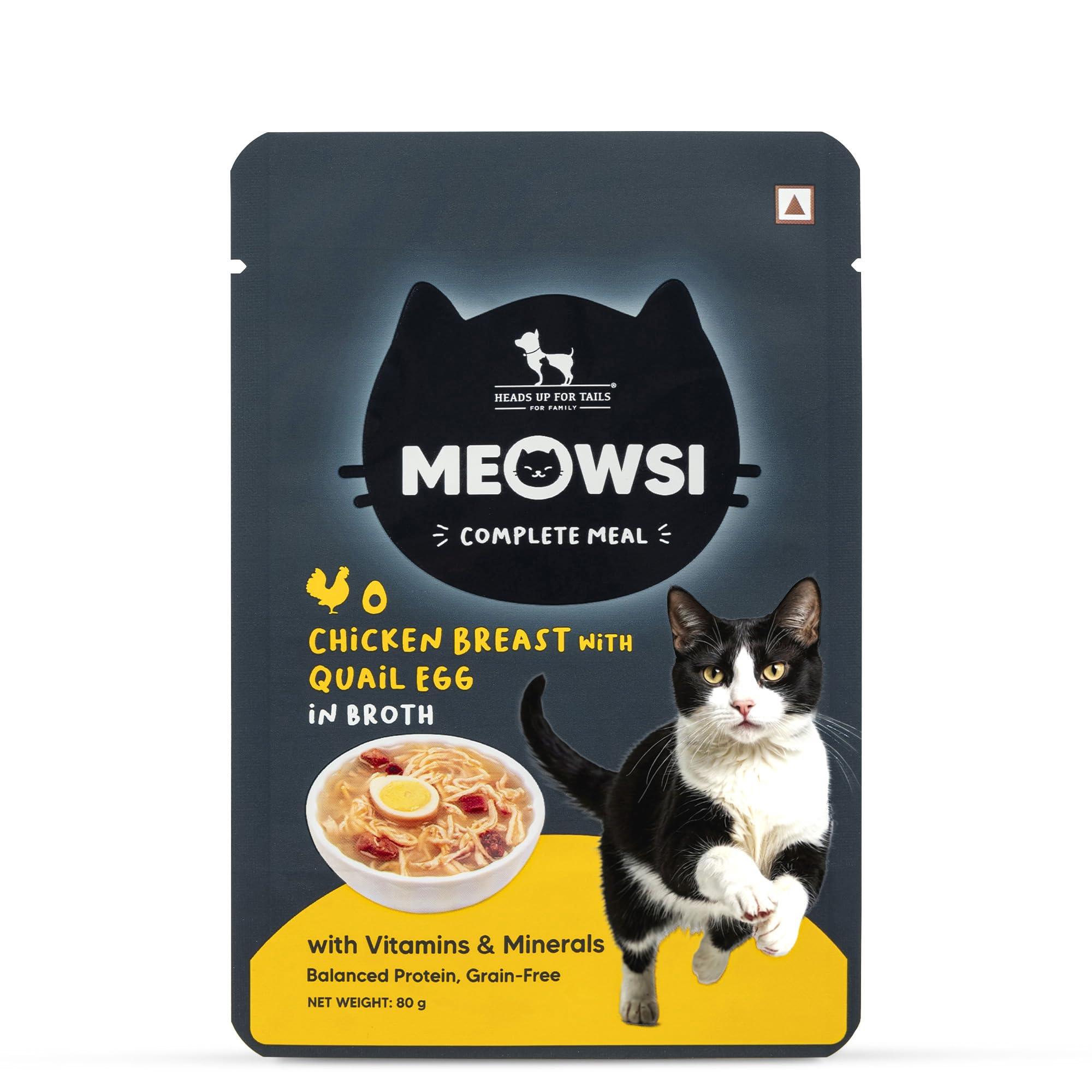 Meowsi by HUFT Chicken Breast with Quail Egg in Broth Wet Cat Food - 80 gm | Pack of 3 | Protein-Rich & Hydrating Meal for Persian & All Breeds | Ideal for Adult Cats-image-38
