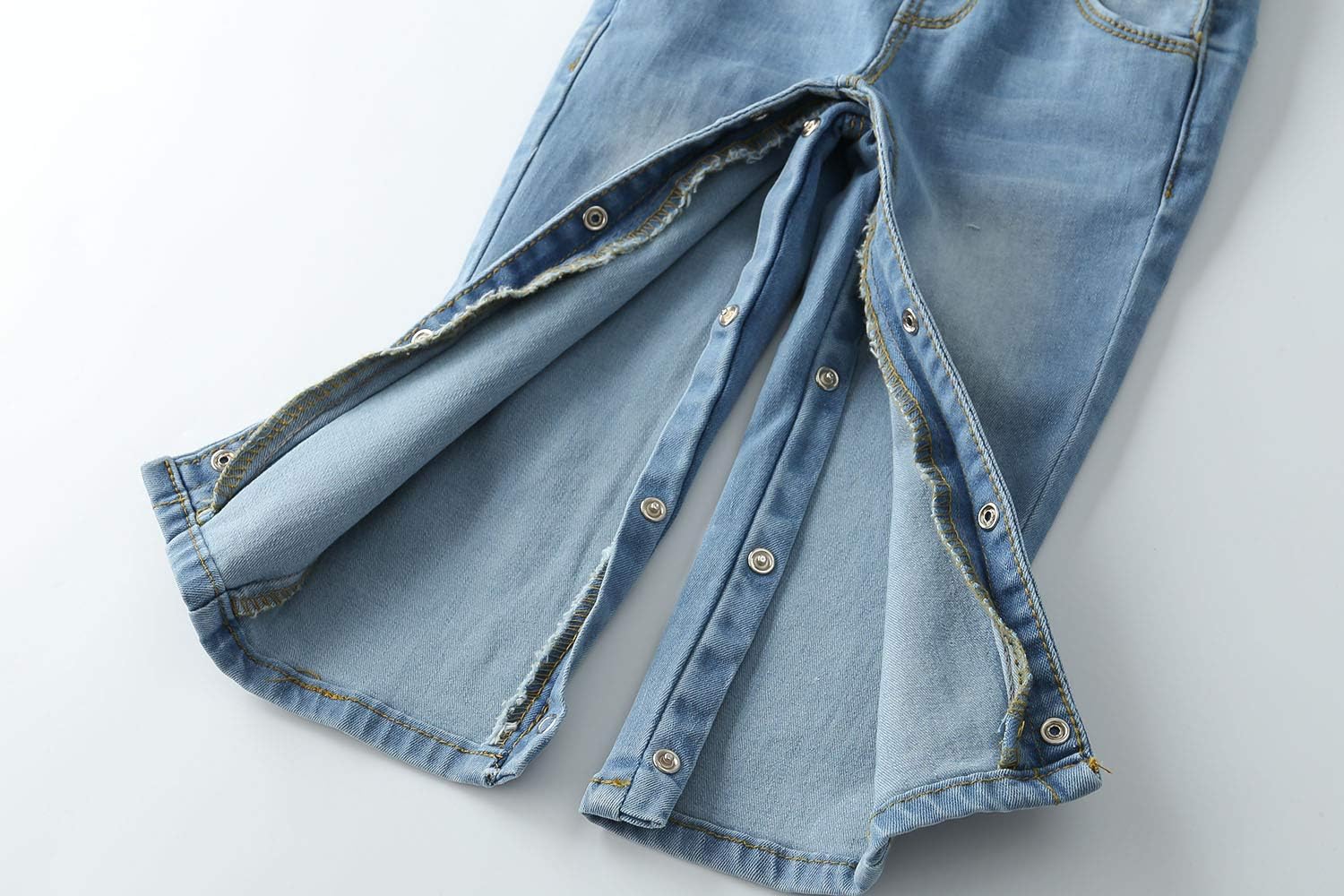 KIDSCOOL SPACE Baby Boy Girl Denim Overalls,Toddler Cute Jeans Dungarees - Image 7