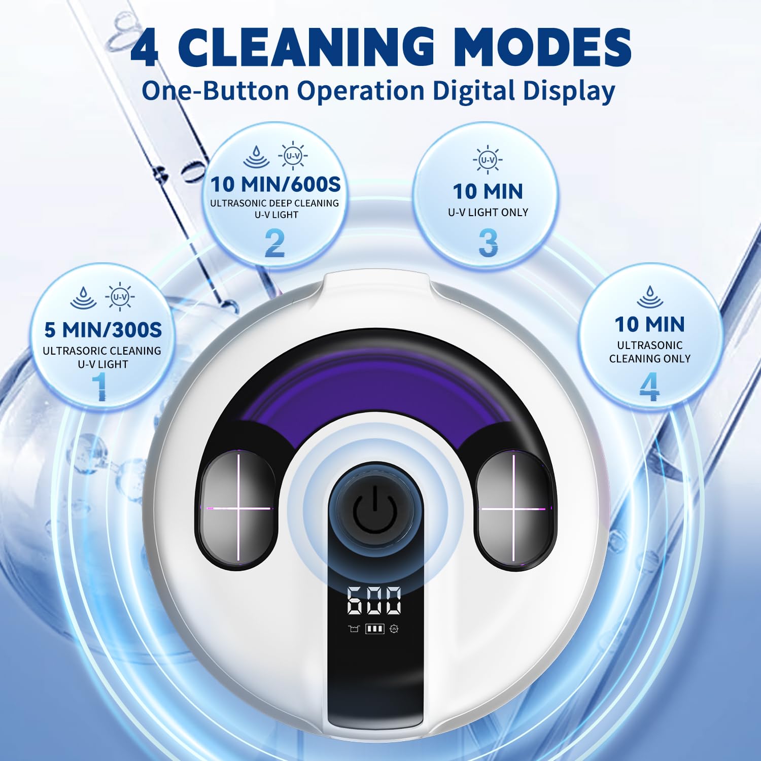 Máquina limpiadora ultrasónica dental de 48 kHz con temporizador digital y 200 ml, limpieza profunda para prótesis, protectores bucales, alineadores, protectores nocturnos, aparatos ortopédicos