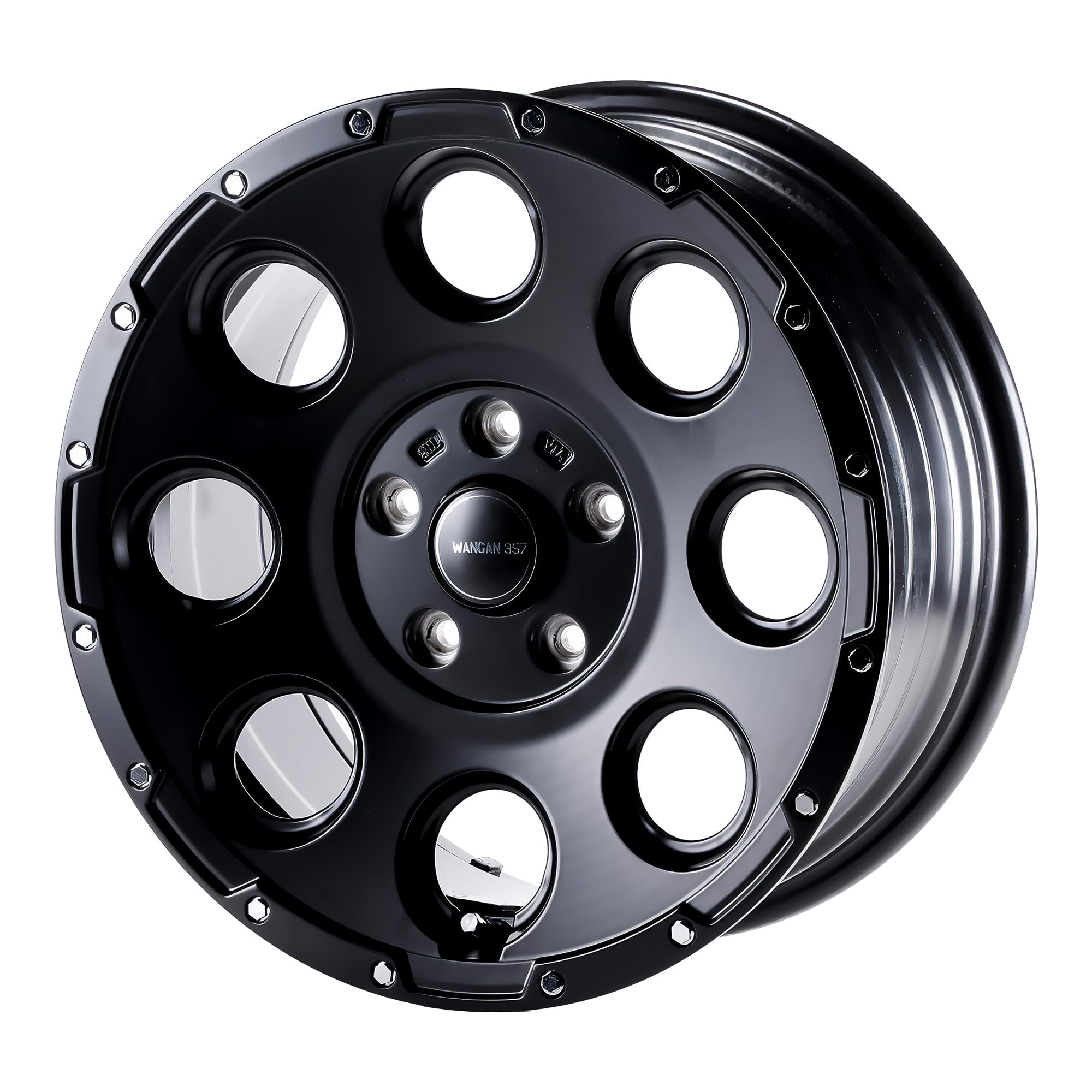 Amazon.co.jp: WANGAN357 16インチホイール 4本セット 7.0J +35 5穴