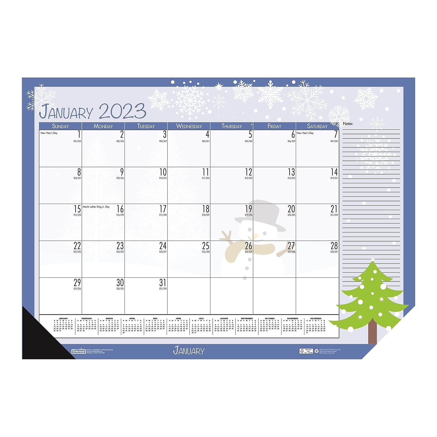 House Of Doolittle 2022 Monthly Desk Pad Calendar - 18.5x13 Inch Seasonal Planning Calendar
