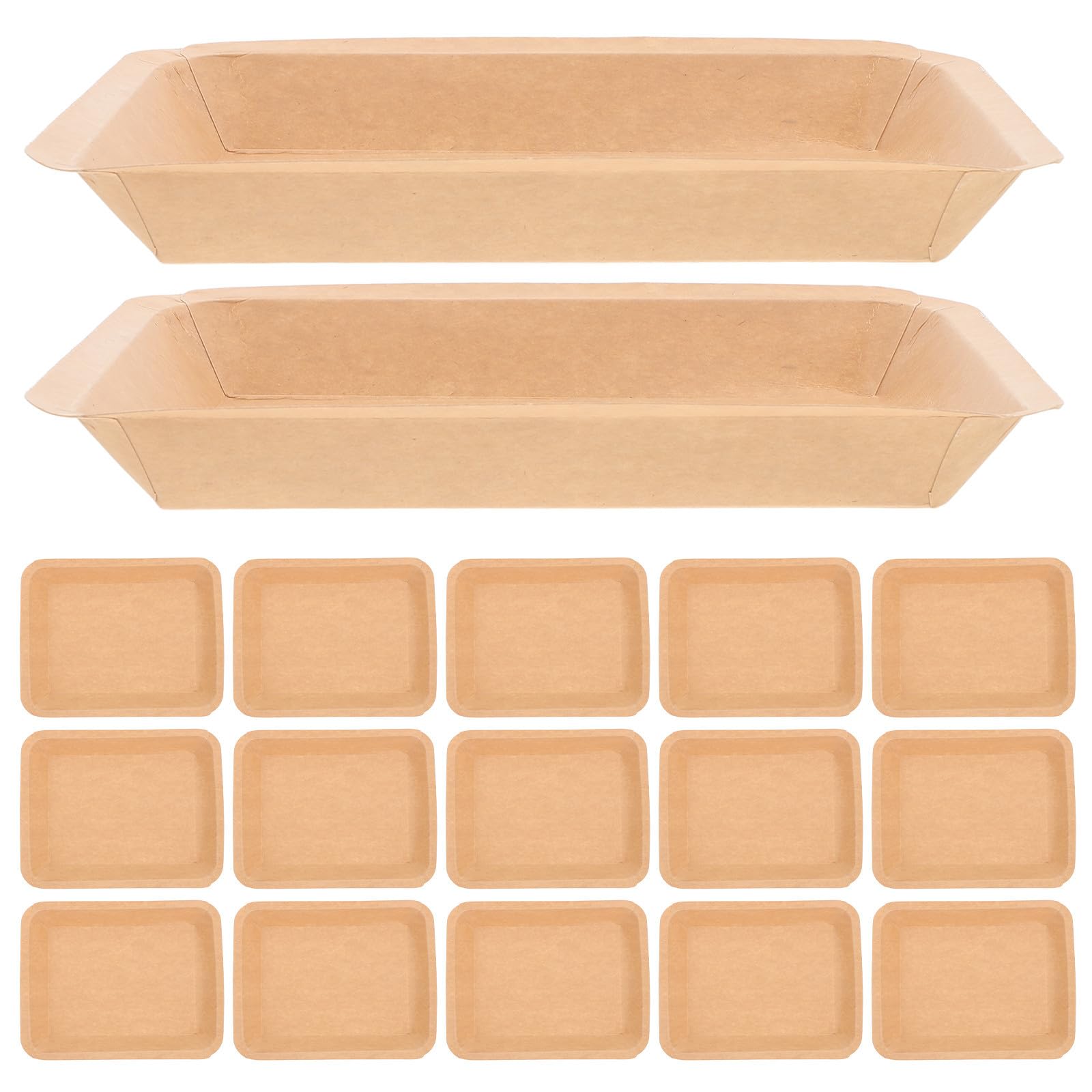Bandejas de Papel Kraft para Fiestas de Cangrejos y Mariscos 50 uds