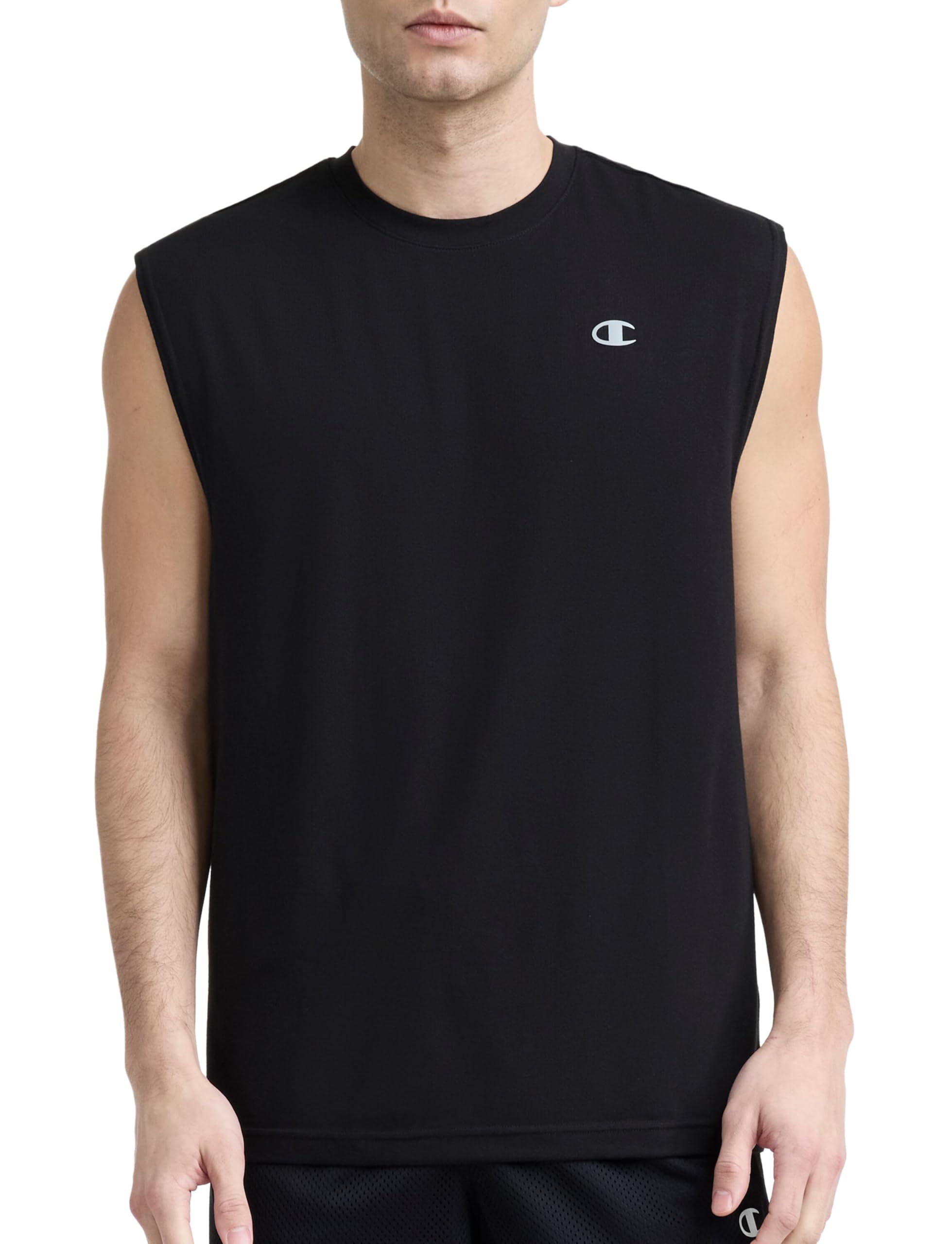 Champion Men's Performance Sport Crewneck Muscle Tee, Standard Fit, Lightweight, Breathable