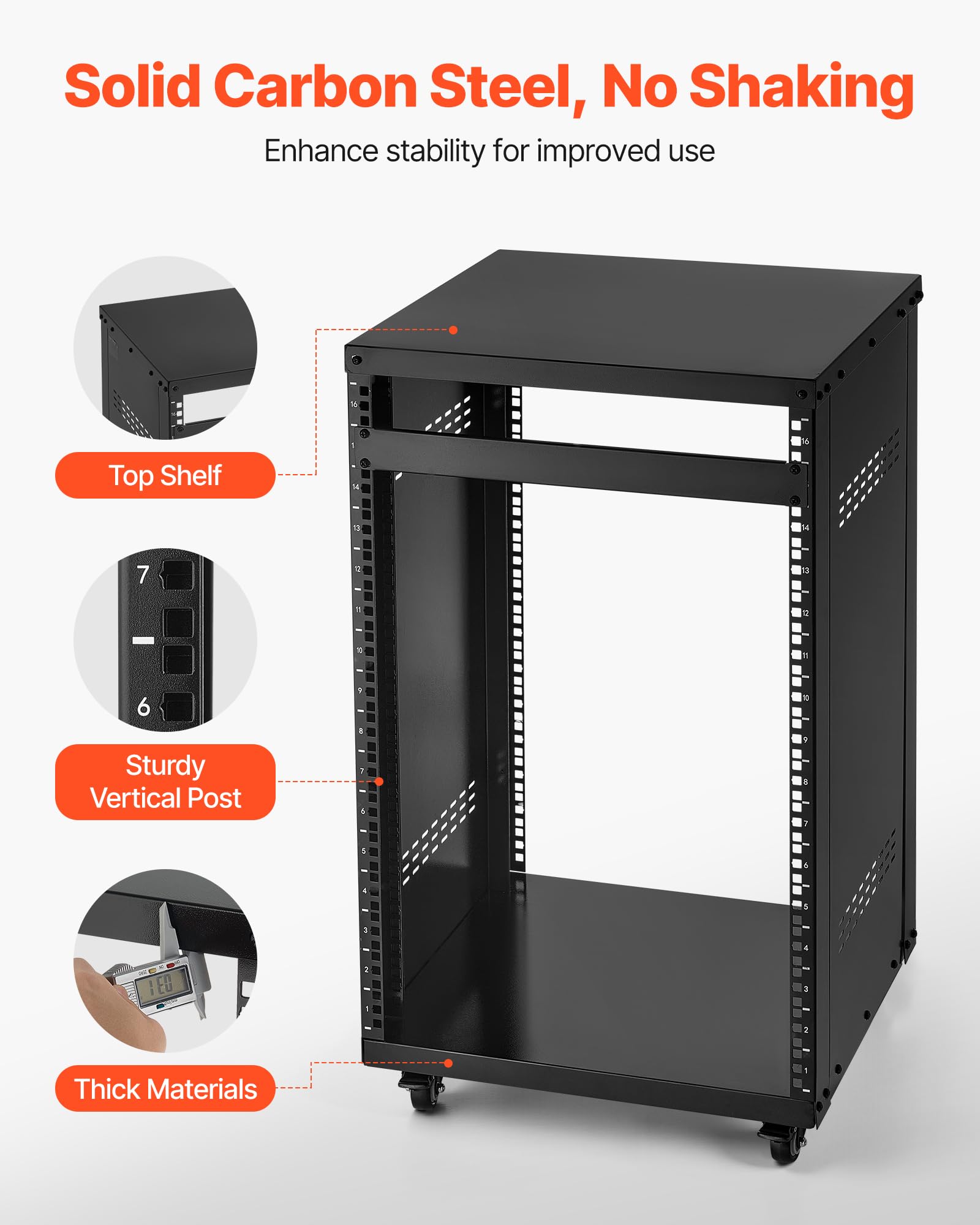 スタジオ 16Uラックケース ドロワー シェルフ スタジオ 16Uラックケース ドロワー シェルフ