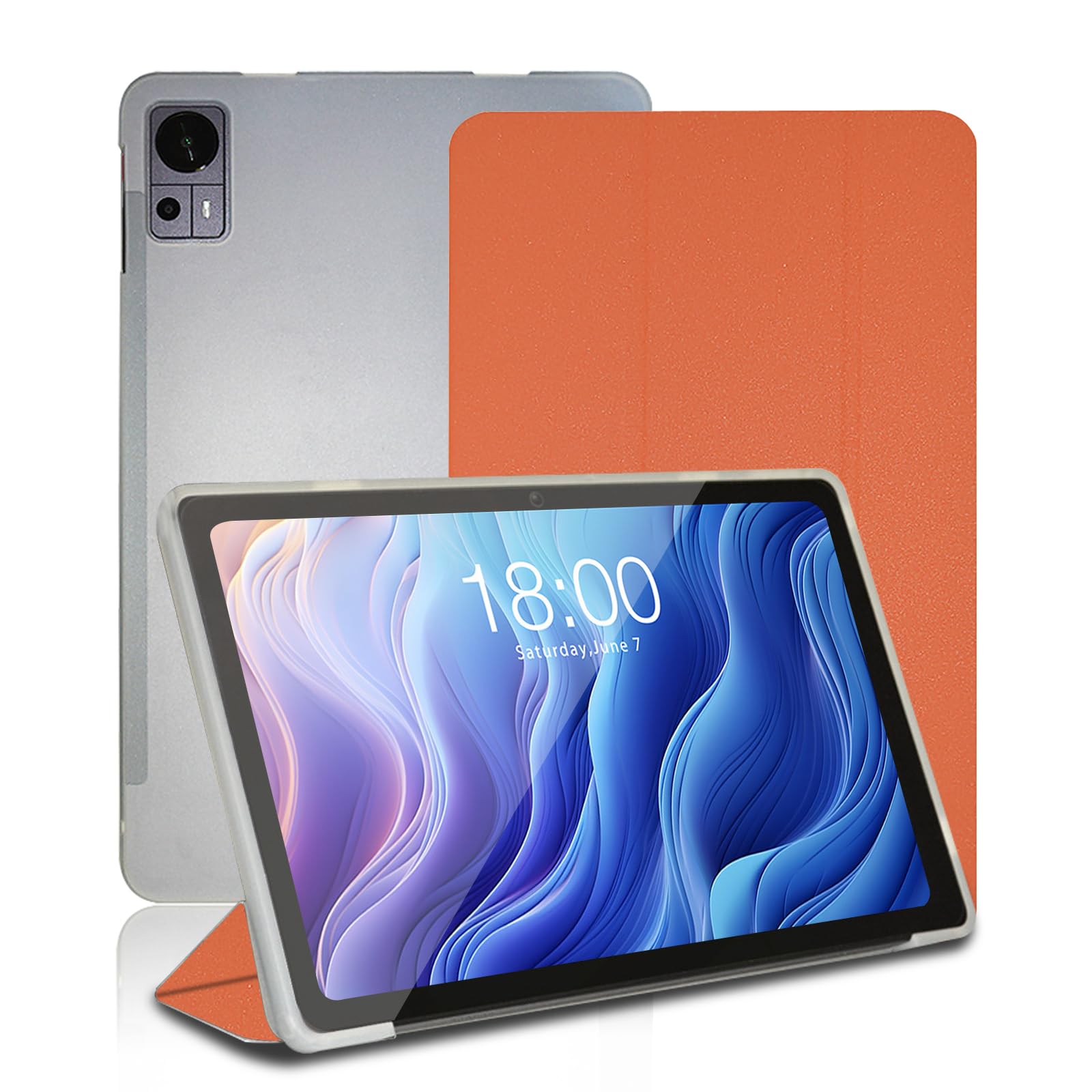 Case for Teclast T60, 12 inch, Smart Case Cover for Teclast T60 with Multi-Viewing Angles, Comprehensive Protection. (Orange)