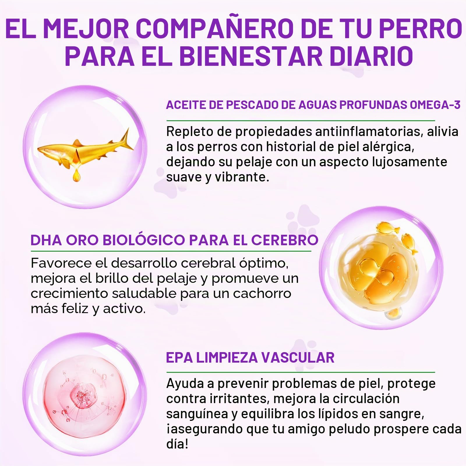 Alivio de la Alergia del Perro, Dog Allergy Relief Treats, Snacks Antialérgicos para Perros, Alivia la Picazón, el lamido, el Rascado y la Depilación, Refuerza la Inmunidad, Alergia e Inmunidad Perros