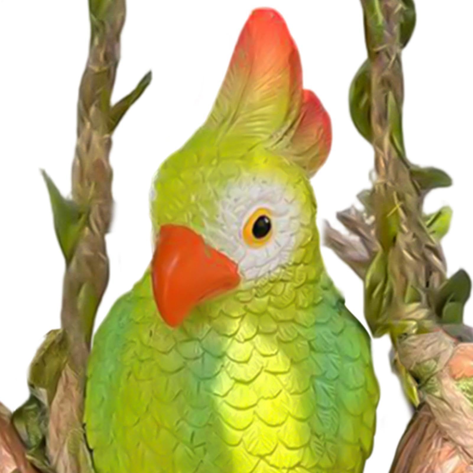 Amazon.co.jp: ccuzs 鳥の置物 - リアルで面白いトロピカルオウムの