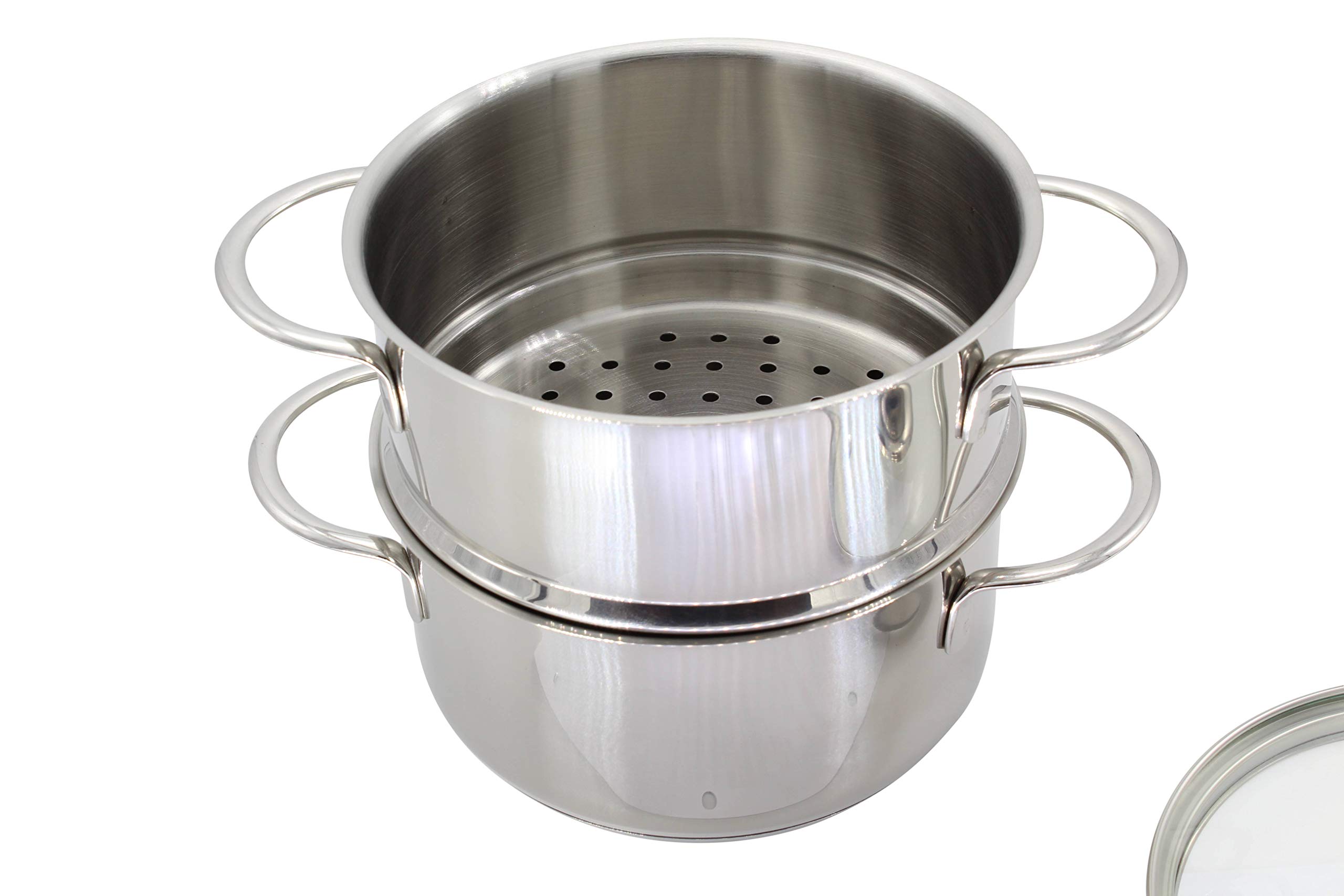 Krüger Vaporiera in acciaio INOX 16 cm, colore: Argento