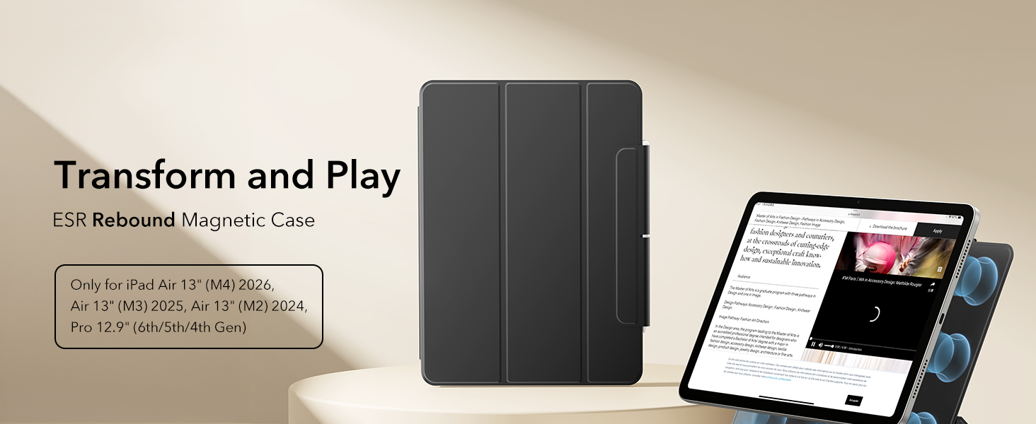 Amazon.com: ESR for iPad Air 13 Inch Case M4/M3/M2 (2026/2025/2024