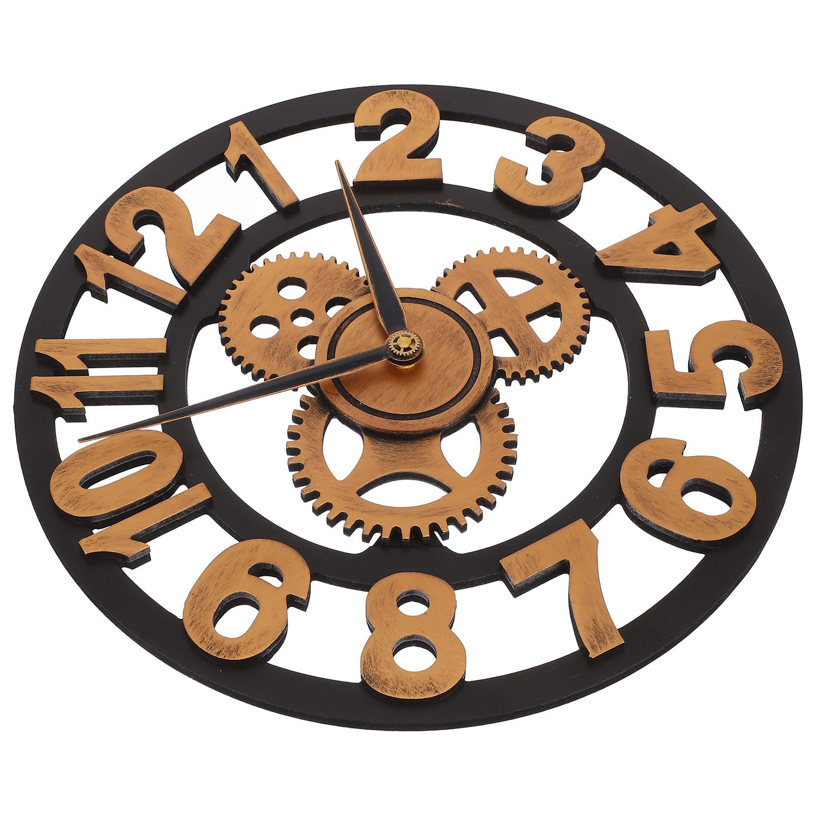 Horloge murale industrielle silencieuse en fer pour habiller un grand mur vide