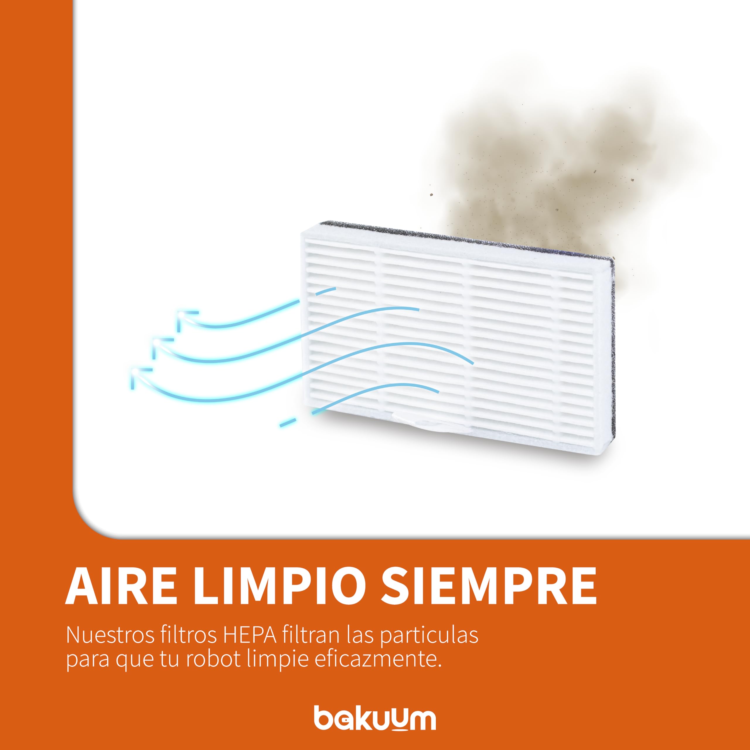 Pack De 5 Filtros Lavables Para Aspiradora Conga 7690 Immortal Max M | Filtros De Repuesto Blanco, Fácil Limpieza