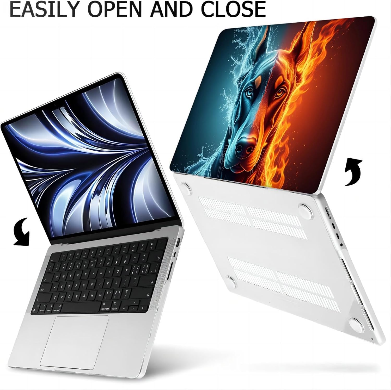 Compatible with MacBook Neo 13-inch, Hard Shell Case with Keyboard Cover and Screen Protector (A3404 A18 Pro chip, 2026 Release) - Dobermann MC21062