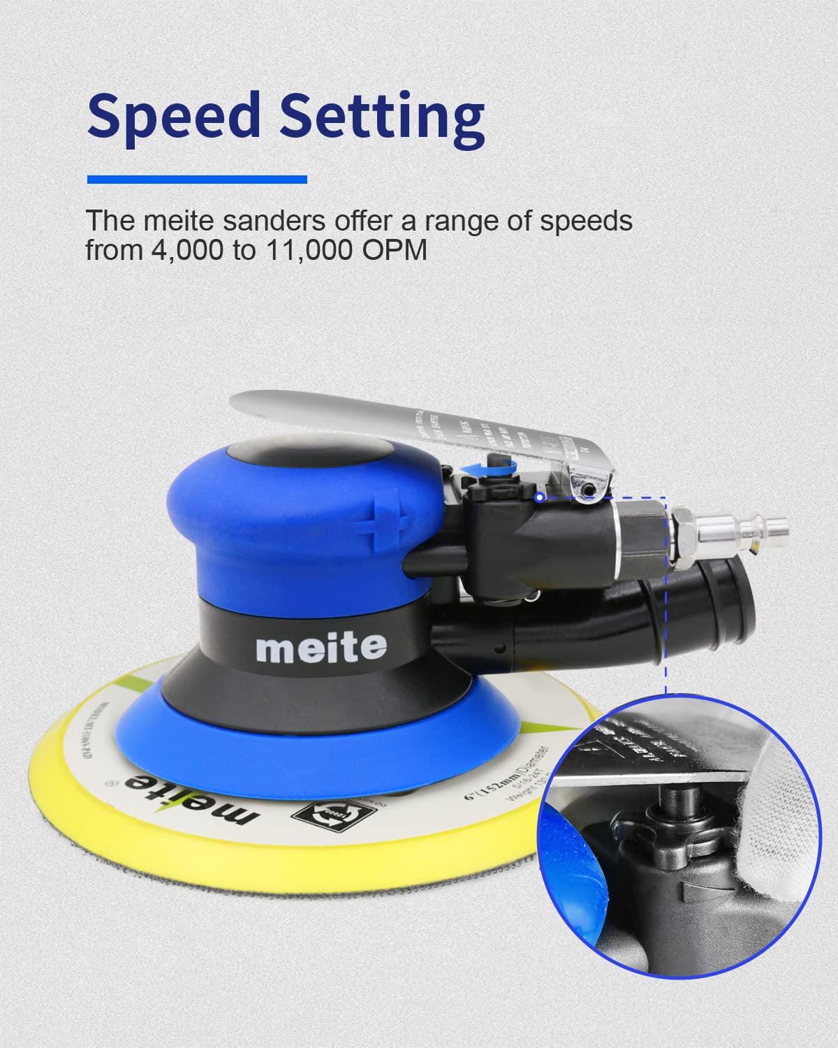 Amazon | meite MT5106V エアランダムオービタルサンダー 6