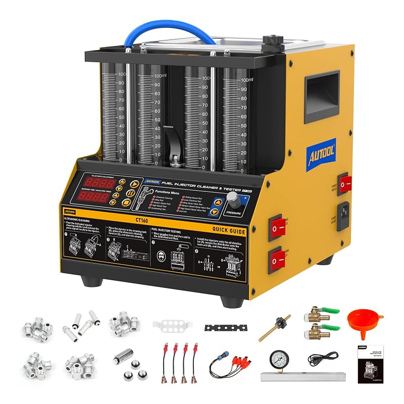 AUTOOL CT160 Máquina de Limpeza e Teste de Injetores de Combustível com Ultrassom e Aquecimento