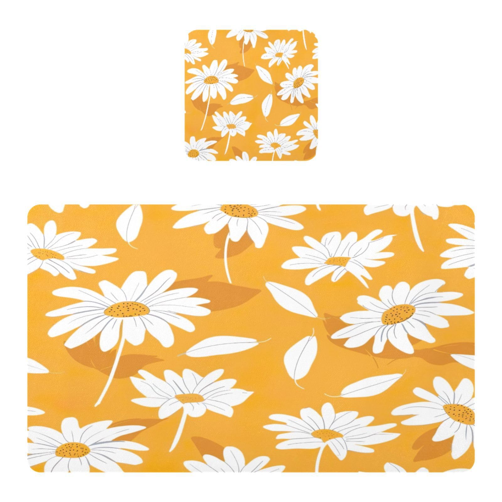 BURSTDDY Flowers6 Placemat Waterproof Place Mat for Dining Table