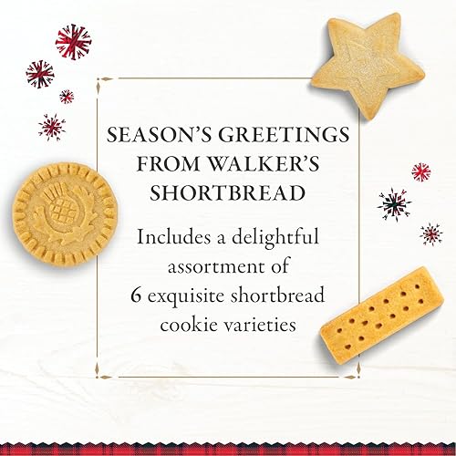 Vista 33 de Walkers Shortbread Snowman Mini Festive Shapes Shortbread caja de regalo de día festivo, 5.3 onzas