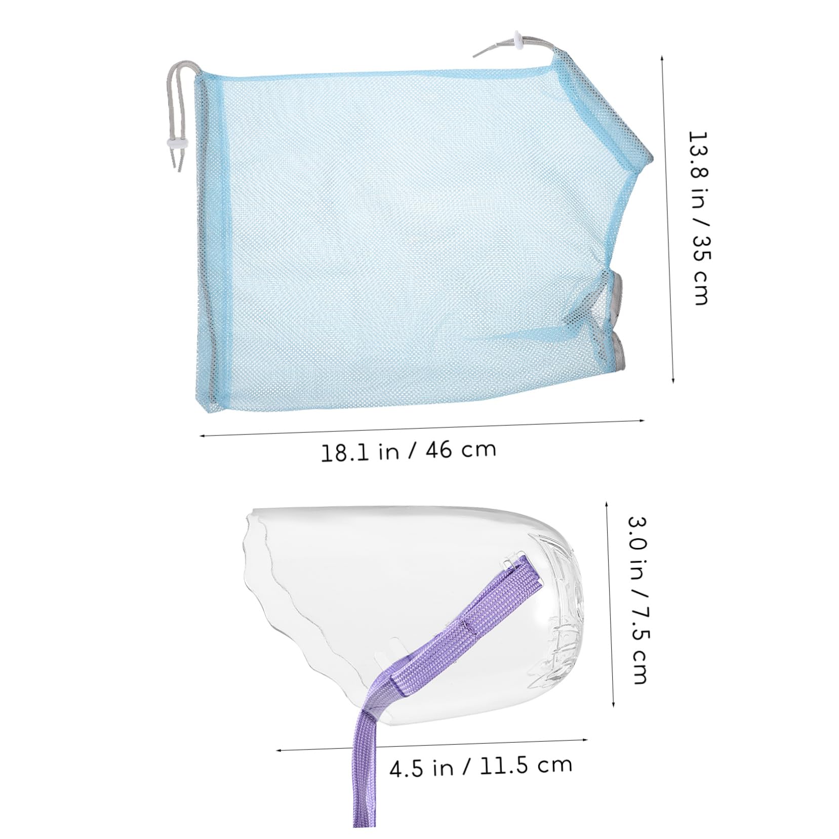 minkissy 3piezas Bolsa Ajustable para Gatos Bolsa De Transpirable y Multifuncional con Bozal para Limpieza Recorte De Uñas y Cuidado De