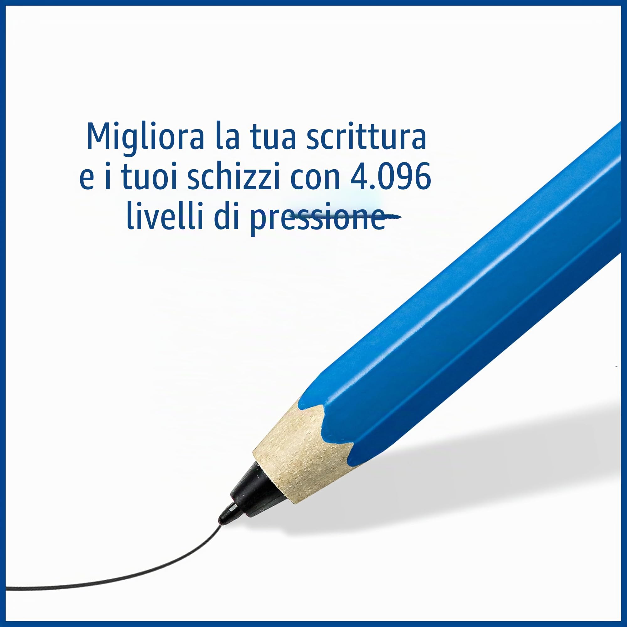 Staedtler Mars Lumograph Digital Classic 180 22. EMR, pennino capacitivo per scrittura digitale e disegno su touch screen EMR (classica forma esagonale, 4.096 livelli di pressione, punta fine 0.7 mm)