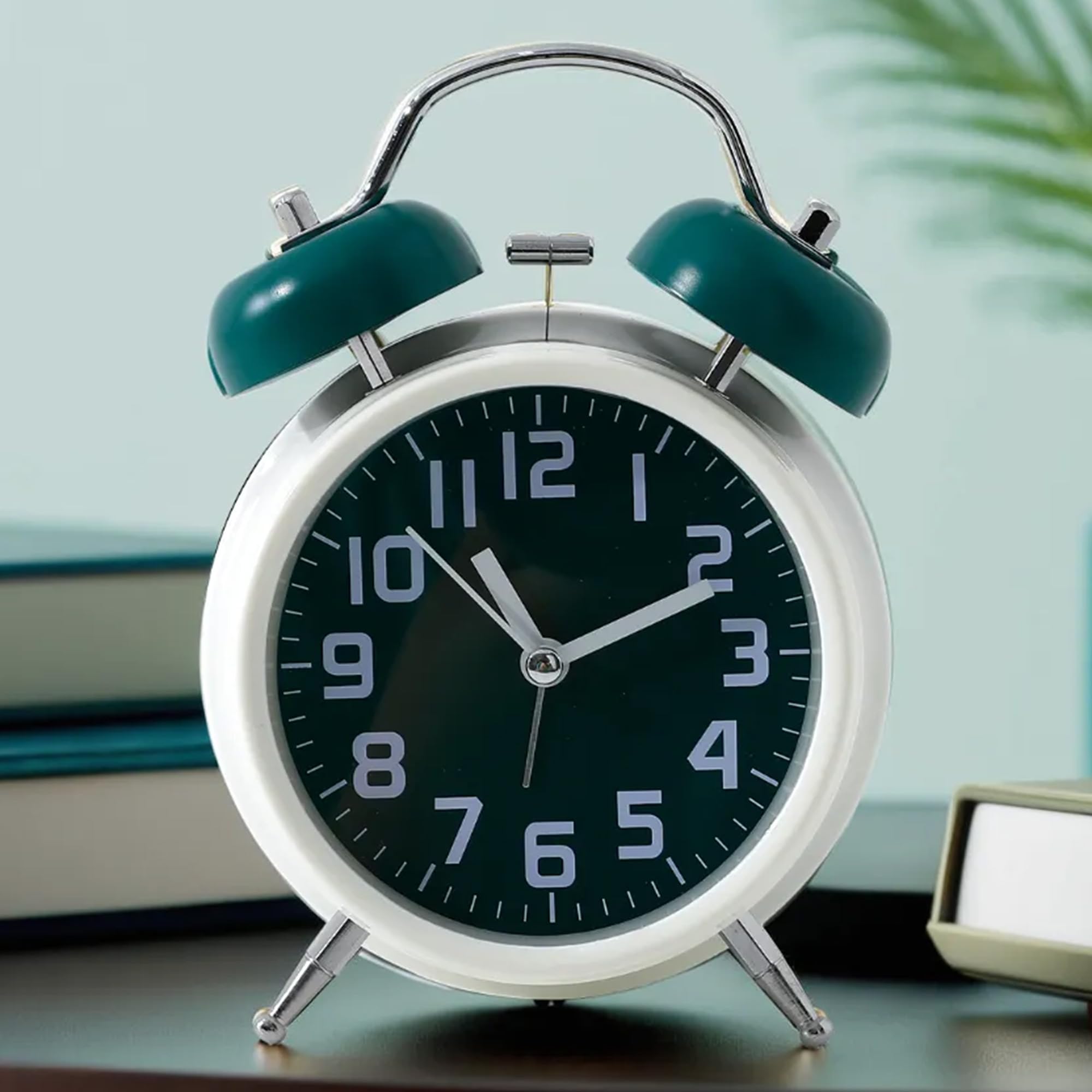 The Better Home Alarm Clock with Night Light(15.7cm) |Alarm Clock for Students |Alarm Clock for Heavy Sleepers|Alarm Clock for Kids|Alarm Clock for Bedroom |Twin Bell Table Clock for Study Table-Green (B0DF7Y4SJ7) Amazon Price History, Amazon Price Tracker