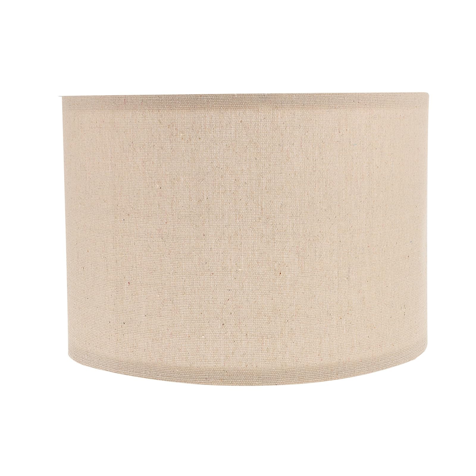 Paralume Grande in Lino Staccabile 26x19 Cm per Lampada da Tavolo da Terra, Coprilampada Robusto e Ferro, Ombra Chiara per Casa, Ufficio e Studio