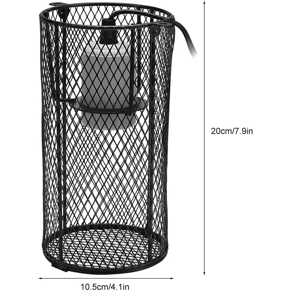 Pantalla Lámpara Resistente Al Calor Reptil, Pantalla Lámpara Calefacción Reptil, para Loros, Lagartos, Tortugas Marinas,25W