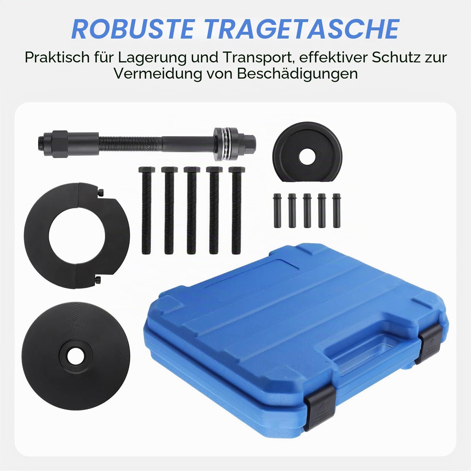 LIROPAU 14tlg Universal Radlager Abzieher Werkzeug Satz Radlagerwerkzeug Montage Demontage 85mm Radlager Werkzeug Lagerabzieher Demontagewerkzeug Kompatibel mit Citroen mit Opel mit Peugeot