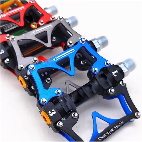 Miniatura 2 de XENITE Gran Plano Montaña Carretera Ciclismo Bicicleta Pedal 3 Rodamientos Sellados 916 MTB BMX Pedales 5 Colores Disponible Pedales