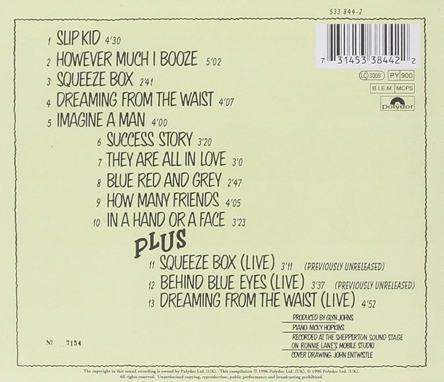 Amazon.co.jp: The Who By Numbers: ミュージック